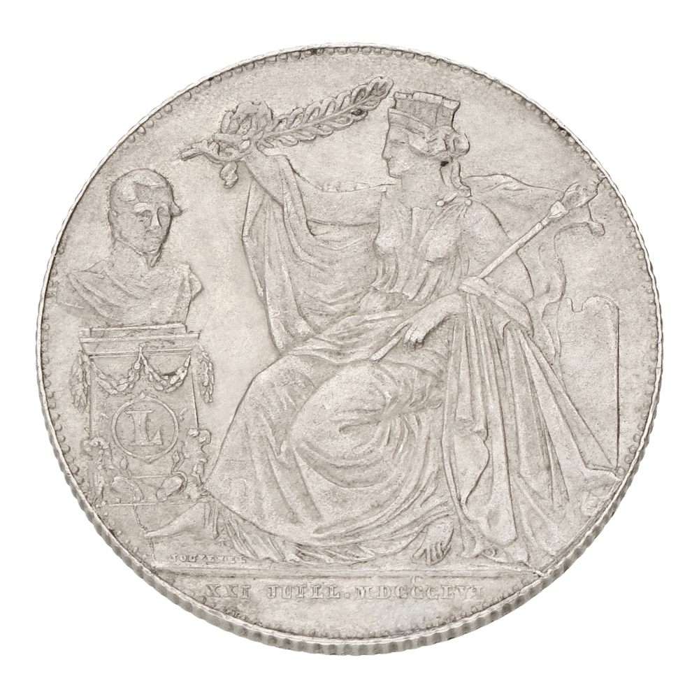 2 francs Anniversary of Inauguration Texte français