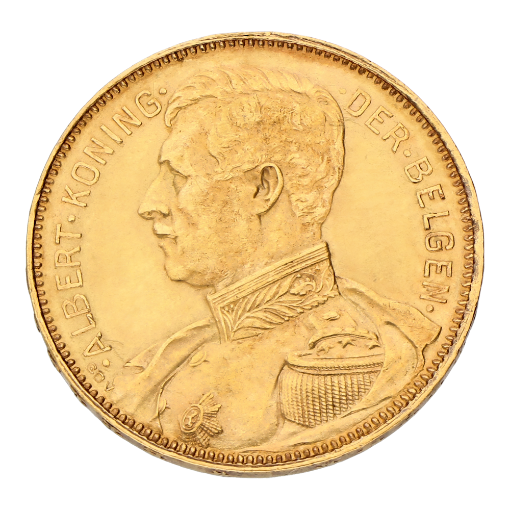 20 francs Albert I Texte néerlandais