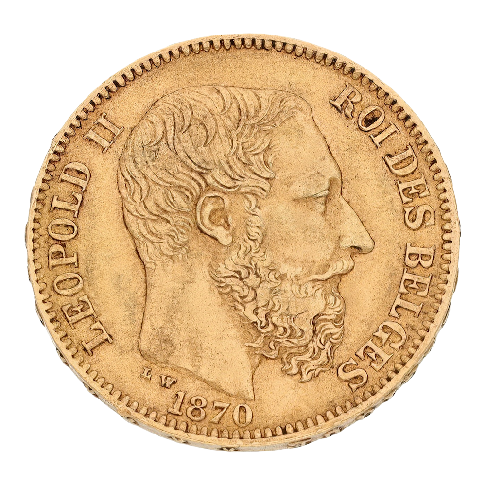 20 francs Leopold II Finer beard