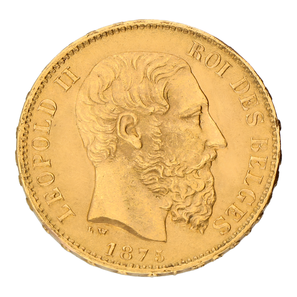 20 francs Leopold II Heavy coarser beard