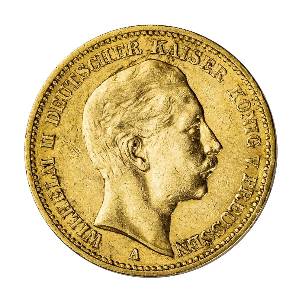 20 marks allemands or diverses années