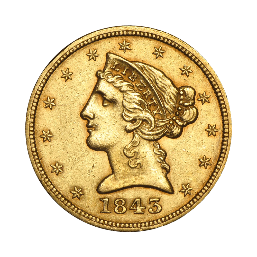 5 dollars USA or diverses années