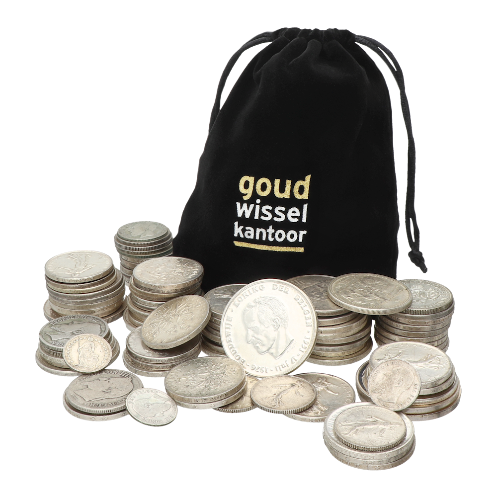 500 grammes net. argent en francs belges diverses années