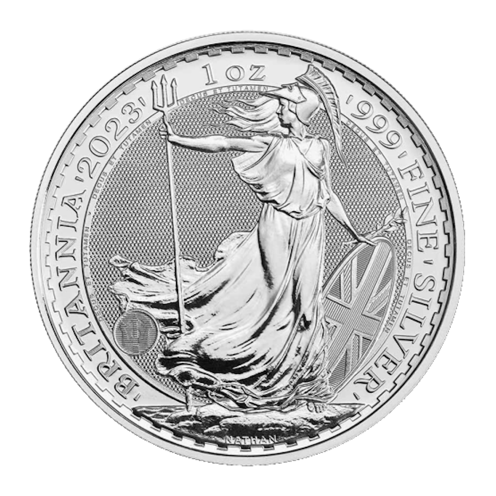 Britannia en argent 1 OZ diverses années