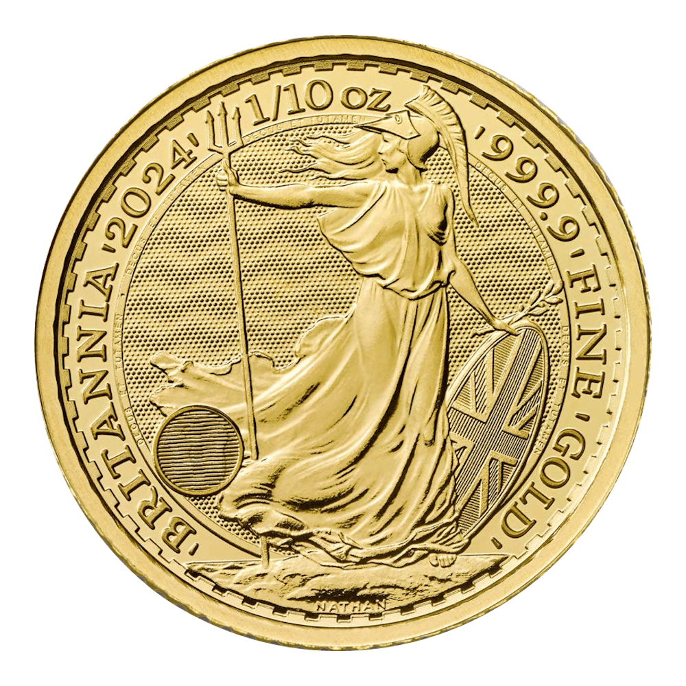 Brittannia 1/10oz or diverses années