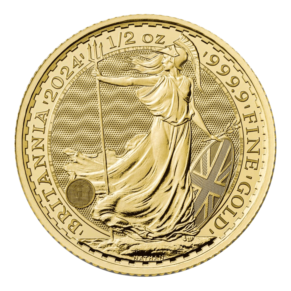 Brittannia 1/2 OZ or diverses années