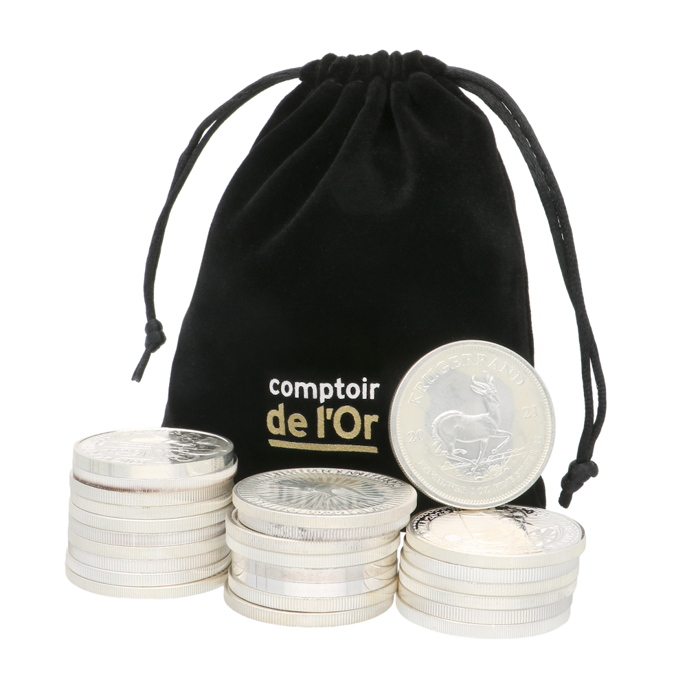 D'argent en vrac 25x 1 OZ divers producteurs
