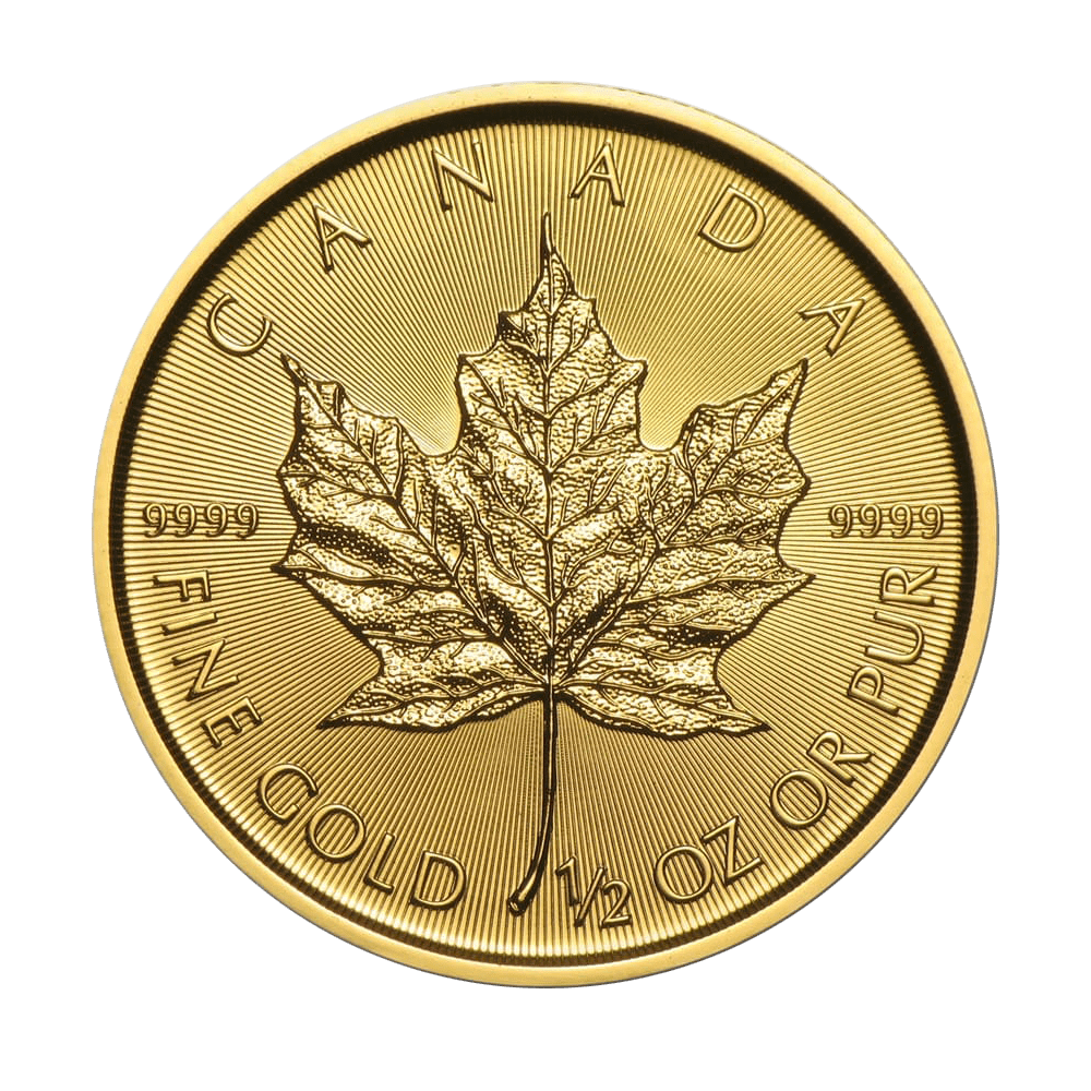 Feuille d'Érable 1/2 OZ or diverses années