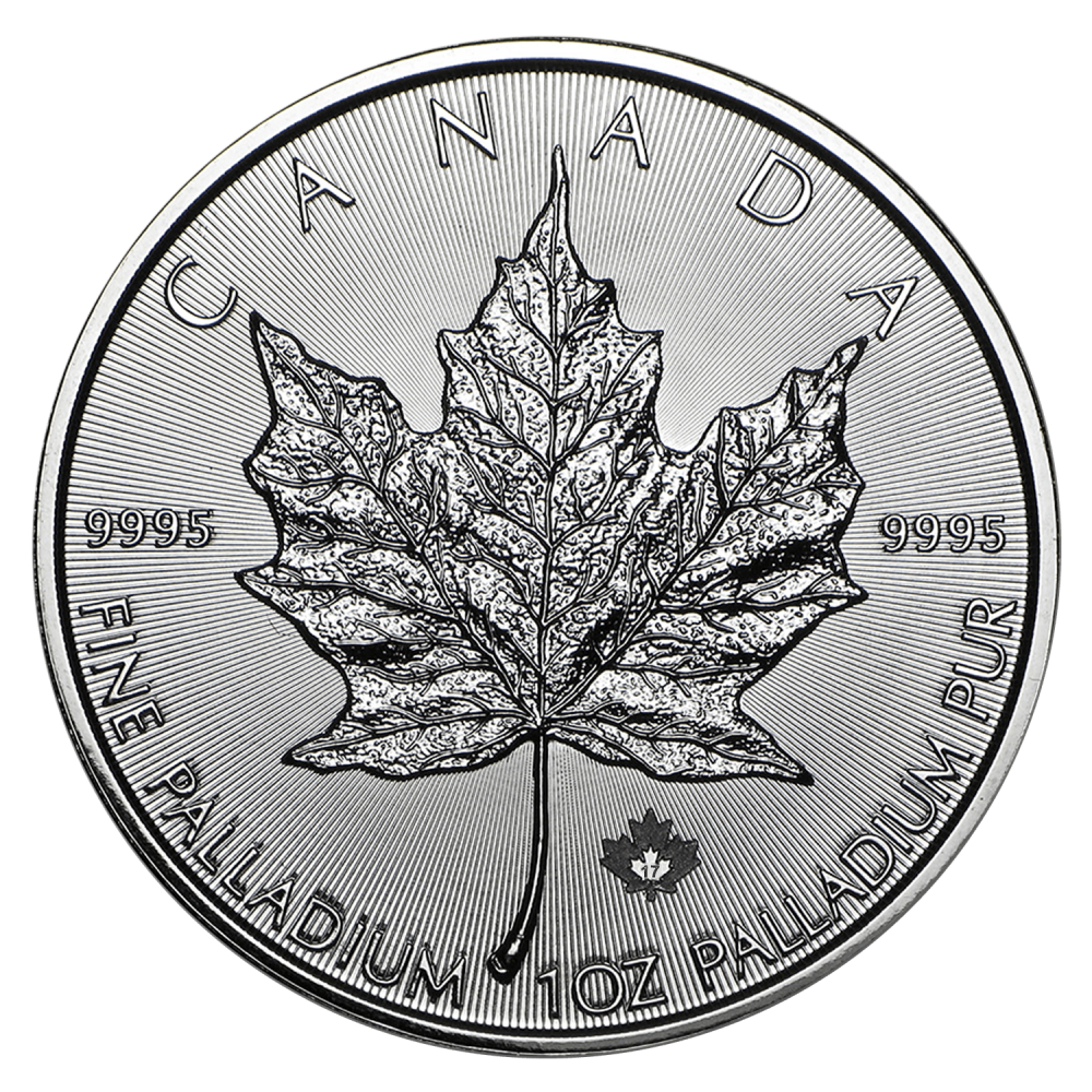 Feuille d'Érable 1 OZ palladium diverses années