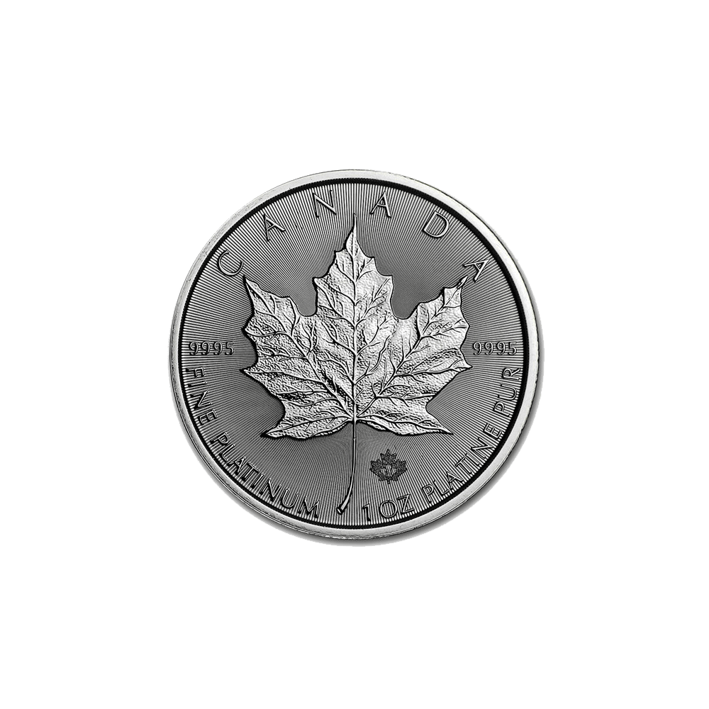 Feuille d'Érable 1 OZ platine diverses années