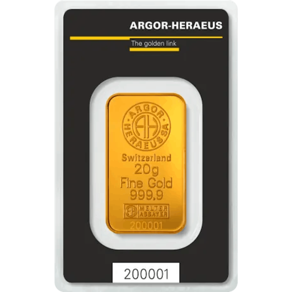 Achetez un lingot d’or certifié de 20 gramme chez Maison Joubert