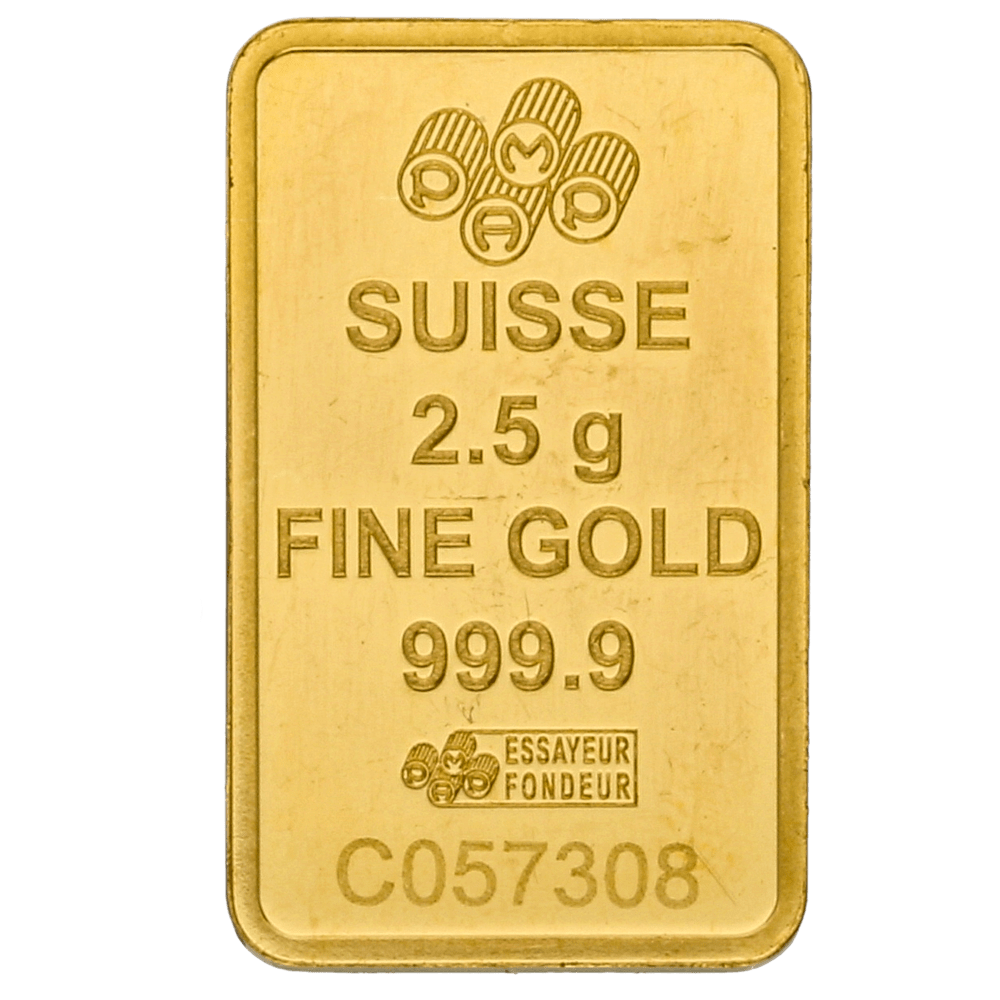 Lingot divers producteurs 2,5gr or