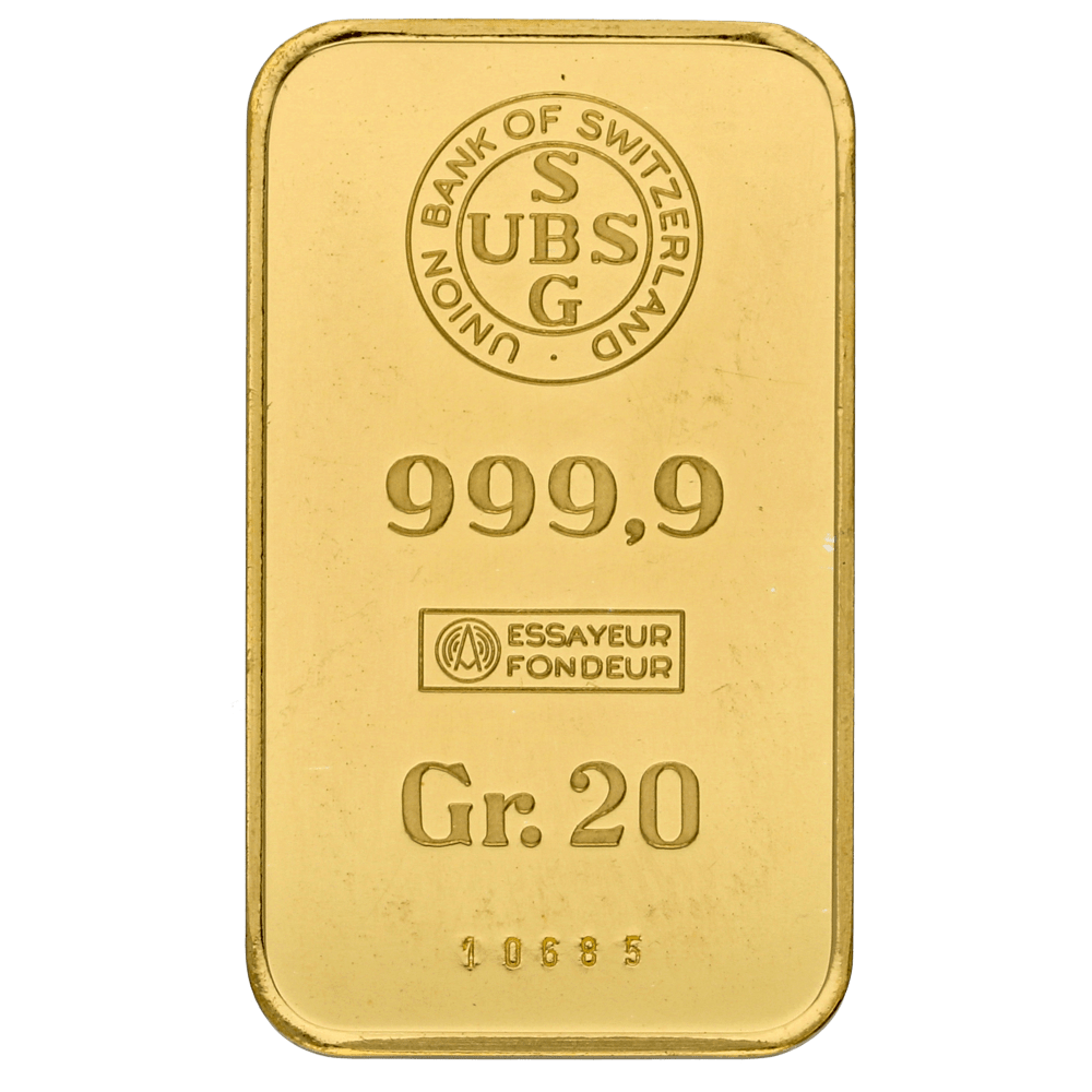 Lingot divers producteurs 20gr or