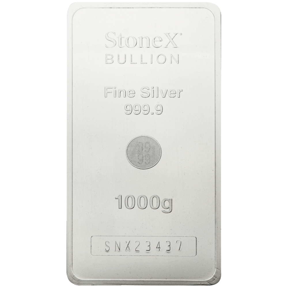 Lingot monnaie StoneX 1 kilo argent diverses années