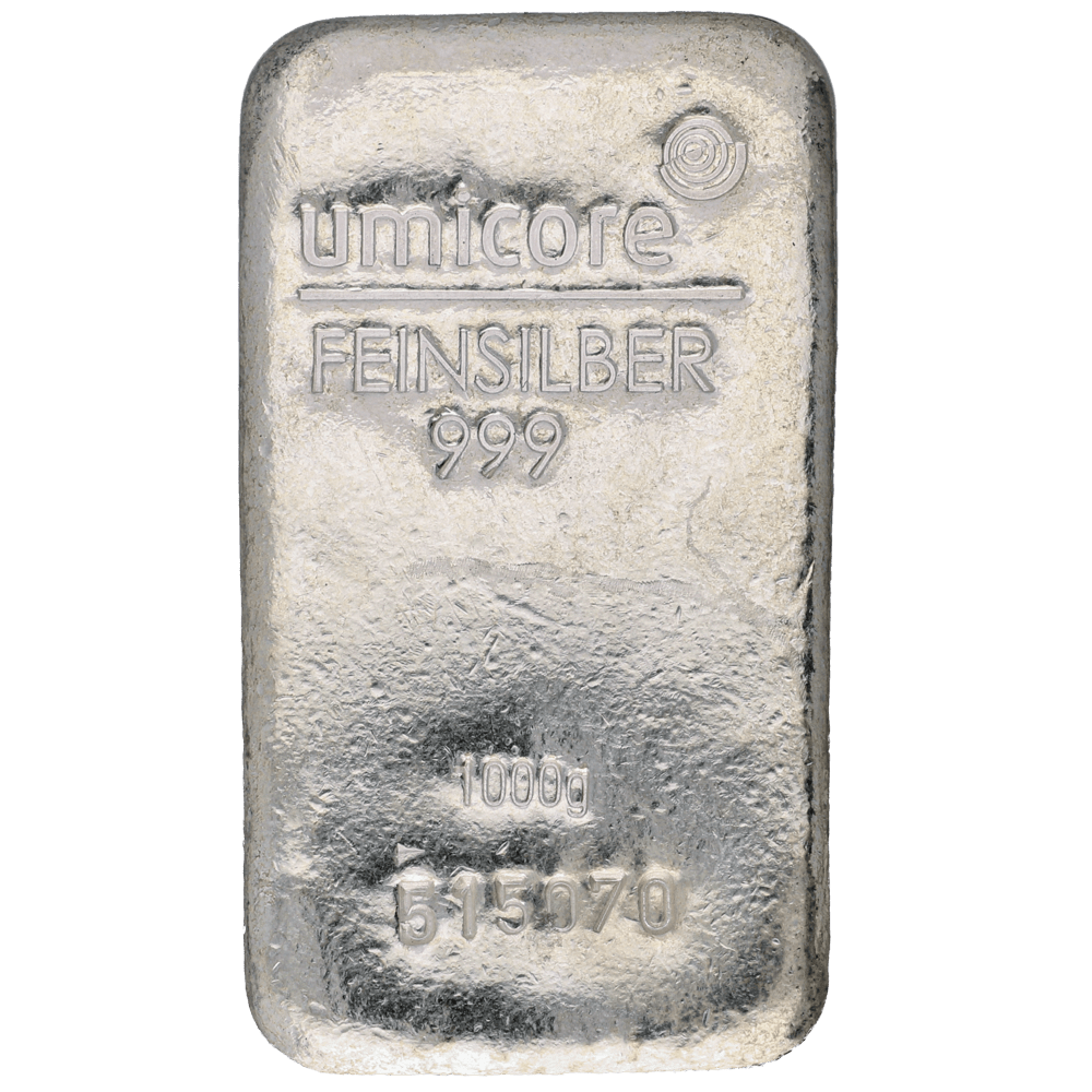 Lingot Umicore 1 kilo argent