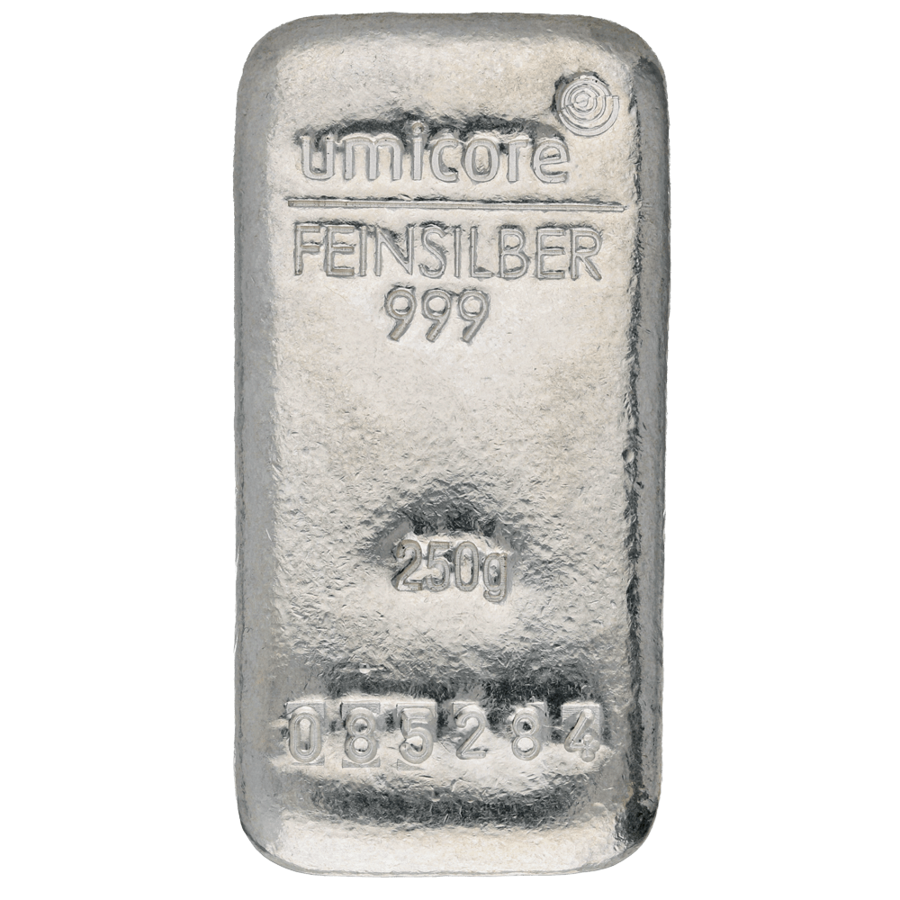 Lingot Umicore 250gr argent