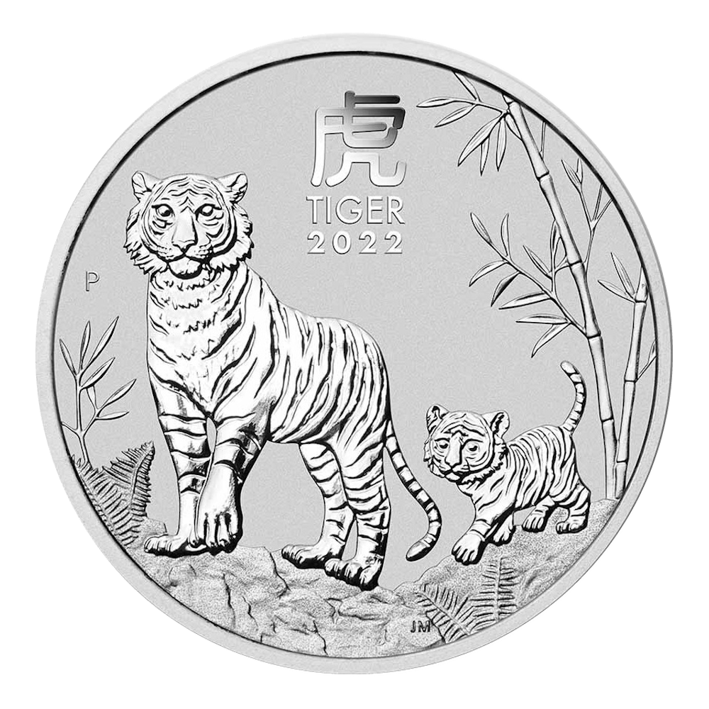 Lunar 1 kg argent diverses années