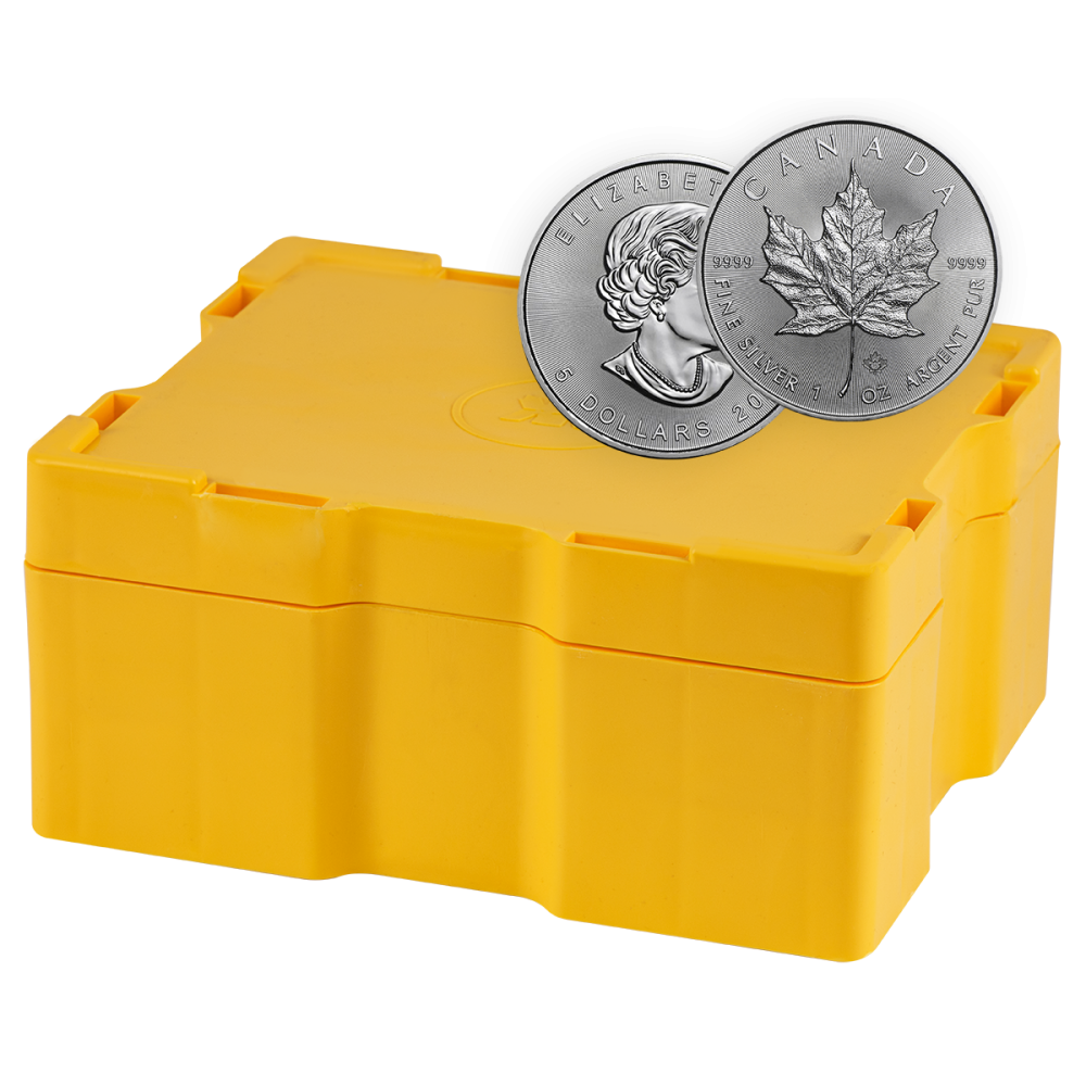 Monsterbox Feuille d'Érable 500x 1 OZ argent 2025