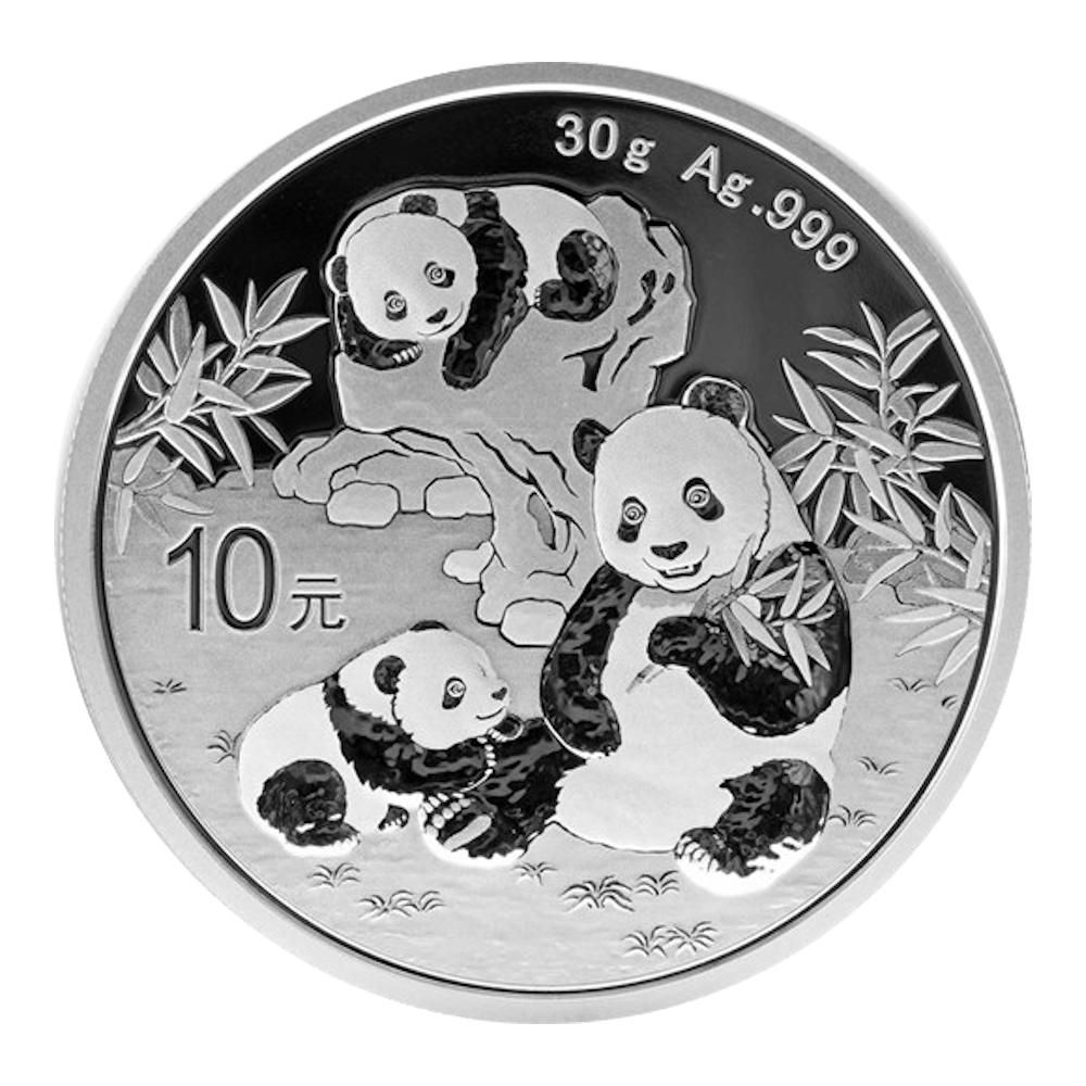 Panda 30gr argent 2025
