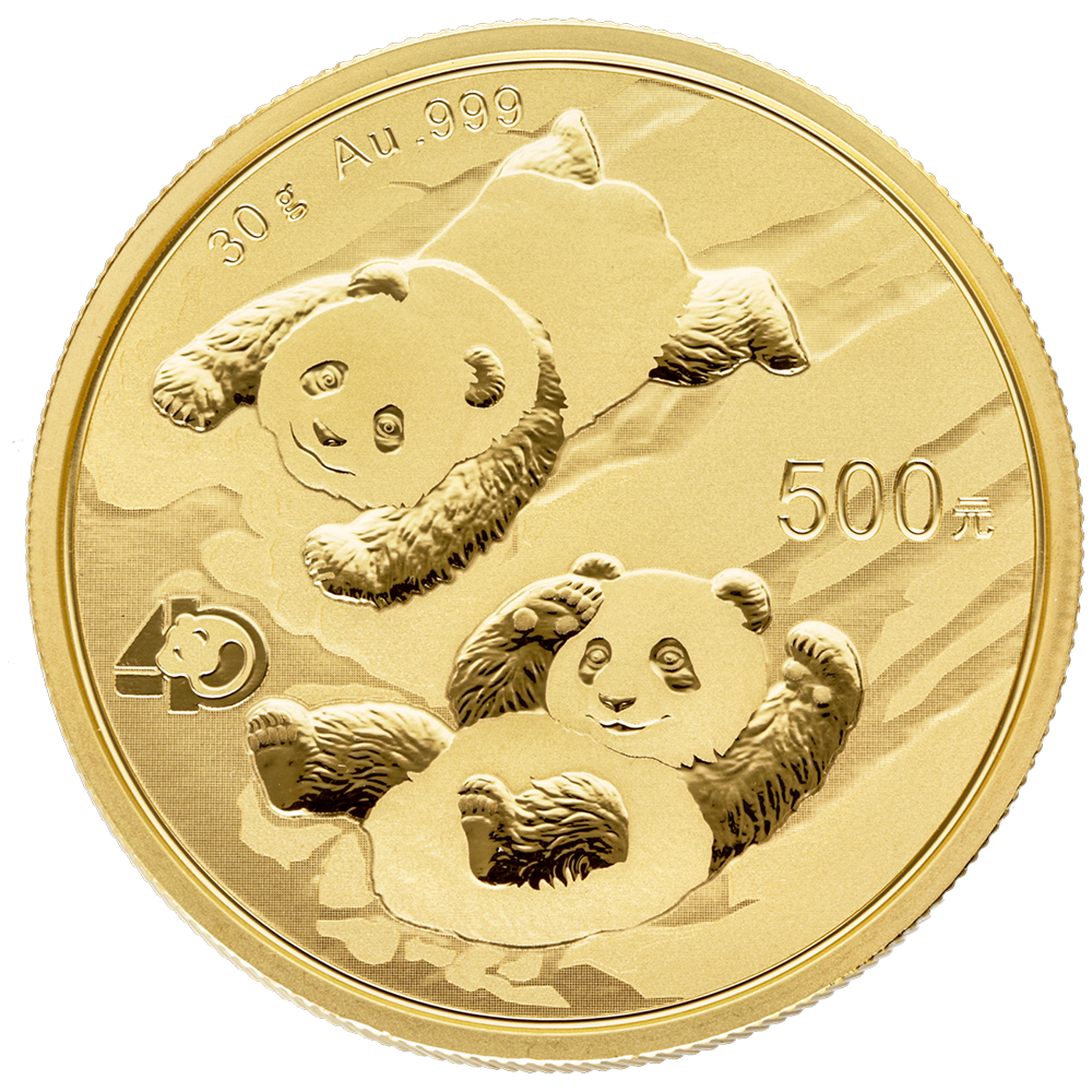 Panda en or 30gr diverses années