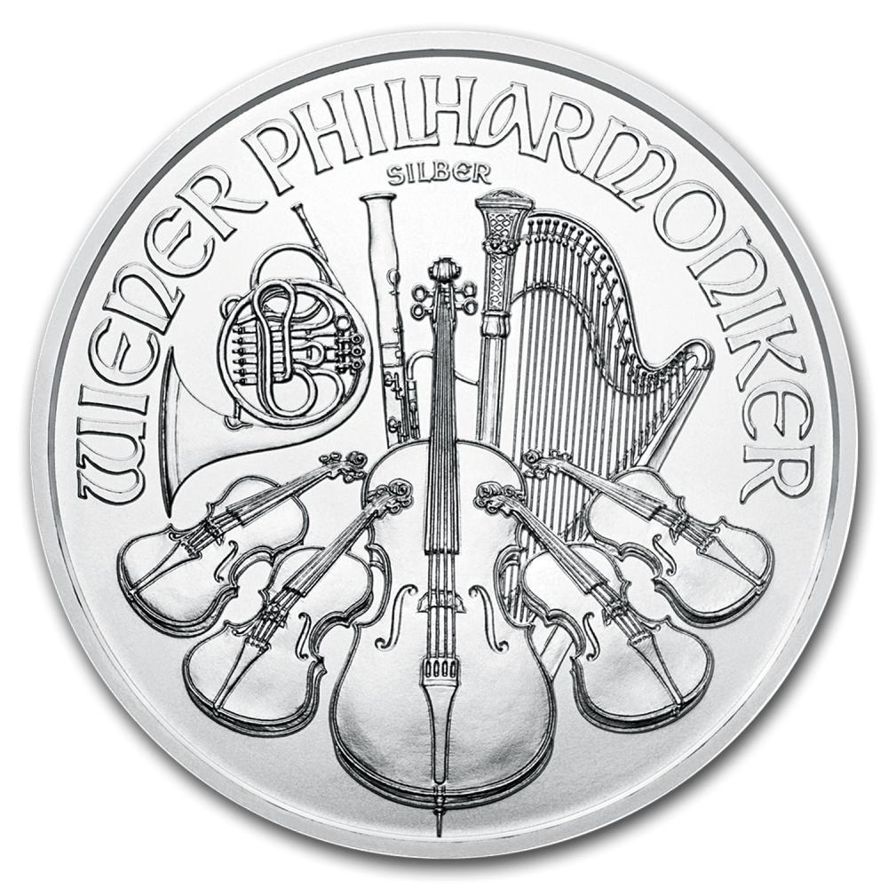 Philharmonique 1 OZ argent diverses années