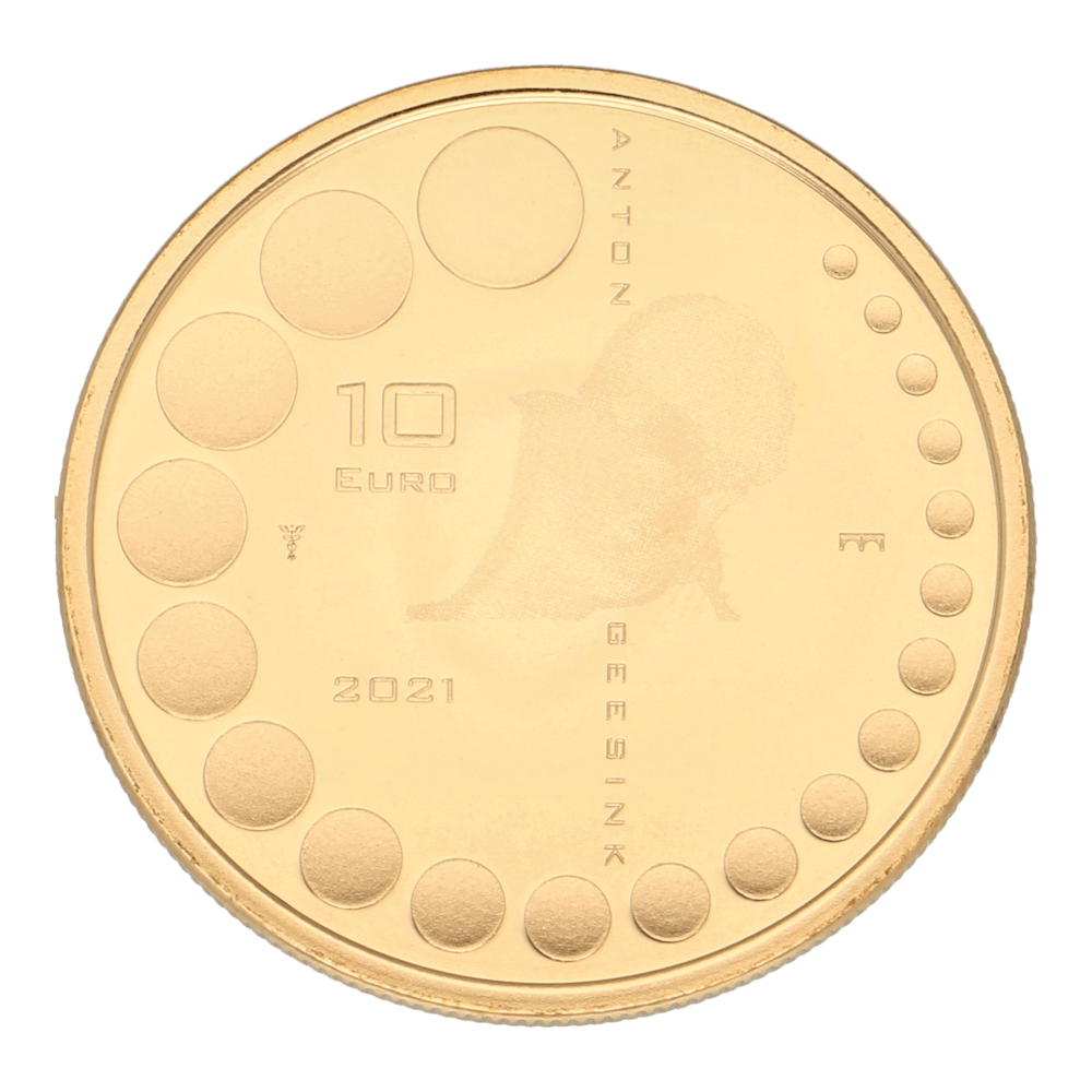 Pièce de dix euros en or néerlandais diverses années