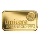 Lingot d’or de 100 grammes